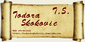 Todora Skoković vizit kartica